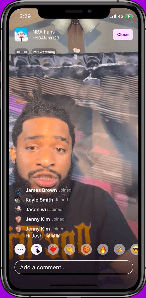 Aaqua Ask Me Anything feature with audience questions and upvoting during a live stream